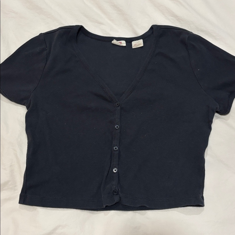 Levi's Black Button-Up Tshirt
